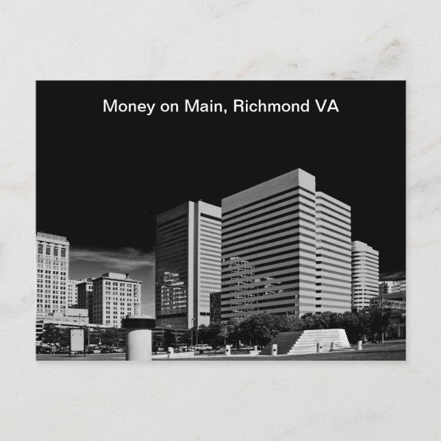 Carte Postale Argent sur Main, Richmond Virginia (Devant)