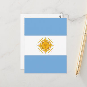 Carte Postale Argentina flag