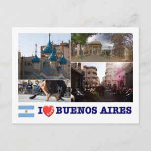 Carte Postale Argentine - Buenos Aires - J'aime -