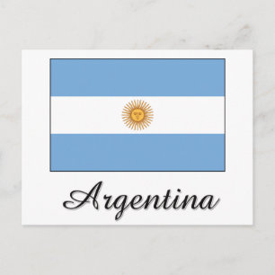 Carte Postale Argentine - Conception du drapeau