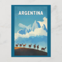 Argentine Illustration Voyage Art Vintage