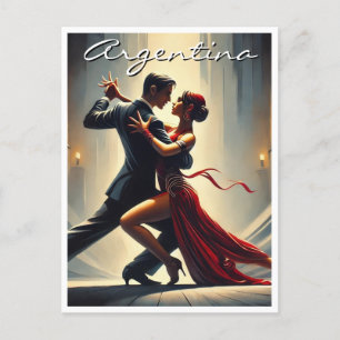 Carte Postale Argentine Tango Dancing Couple