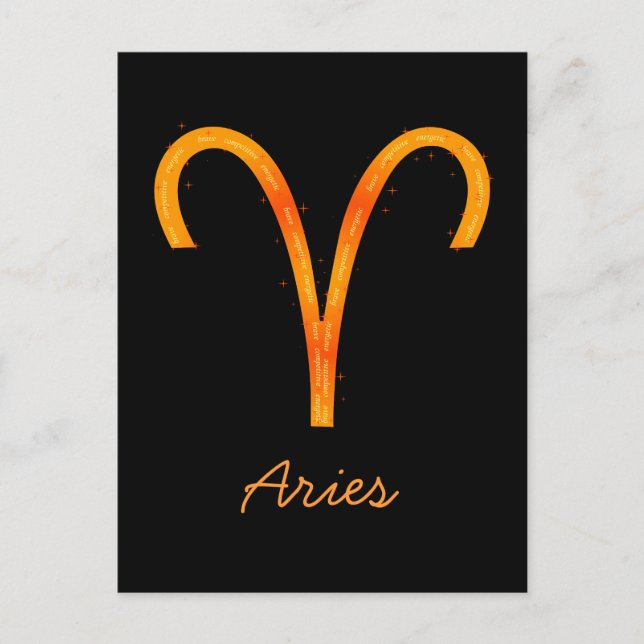 Carte postale Aries (Devant)
