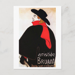 Carte Postale Aristide Bruant dans son Cabaret