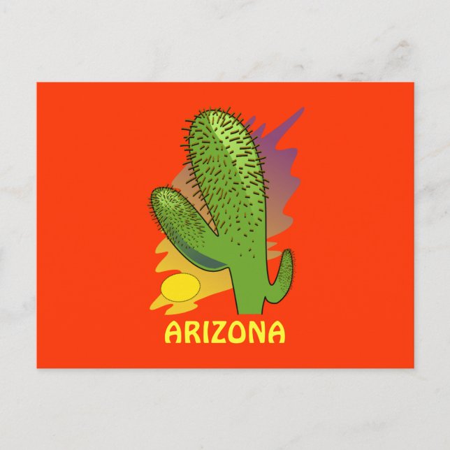 CARTE POSTALE ARIZONA CACTUS (Devant)