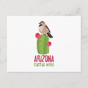 Carte Postale Arizona Cactus Wren