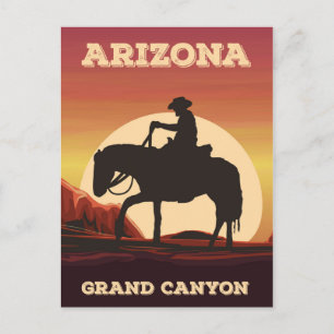 Carte Postale Arizona Cowboy