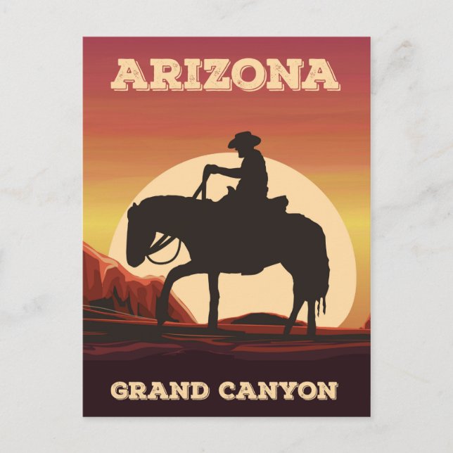 Carte Postale Arizona Cowboy (Devant)
