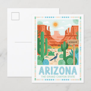 Carte Postale Arizona Grand Canyon State Summer Travel