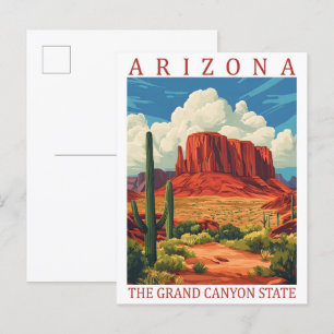 Carte Postale Arizona Grand Canyon State USA Travel Place