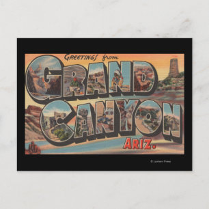 Carte Postale Arizona - Grandes lettres scènesArizona