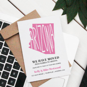 Carte Postale ARIZONA Nous avons déménagé Nouvelle adresse Nouve