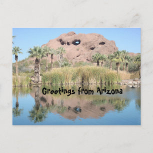 Carte Postale Arizona Salutations Phoenix Landmark Mountain
