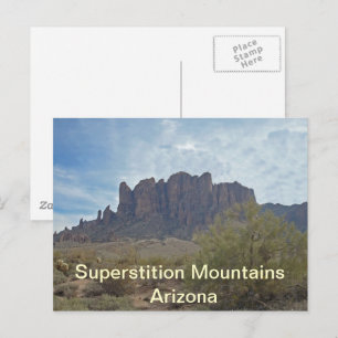 Carte Postale Arizona Superstition Montagnes Photo Paysage
