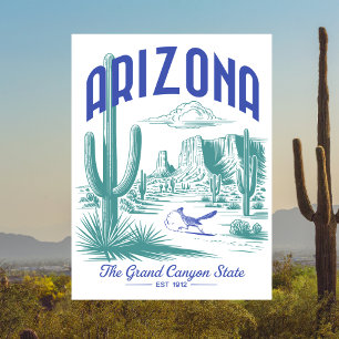 Carte Postale Arizona The Grand Canyon State Établ. 1912