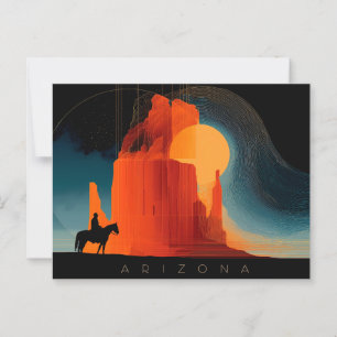 Carte Postale Arizona, Vallée du Monument, Style minimaliste