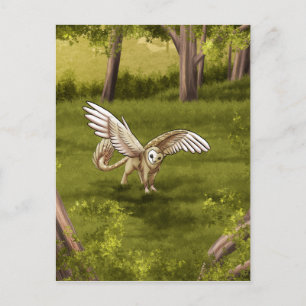 Carte Postale Arkaen - Barn Owl Griffin