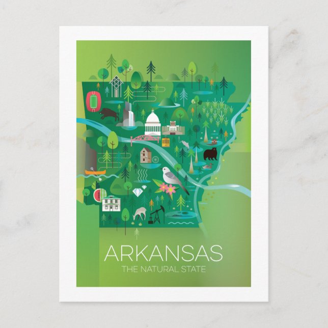 Carte postale Arkansas (Devant)