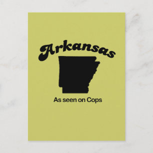 Carte Postale Arkansas Motto - Comme vu par les flics