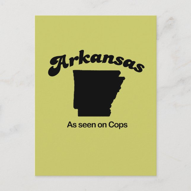 Carte Postale Arkansas Motto - Comme vu par les flics (Devant)