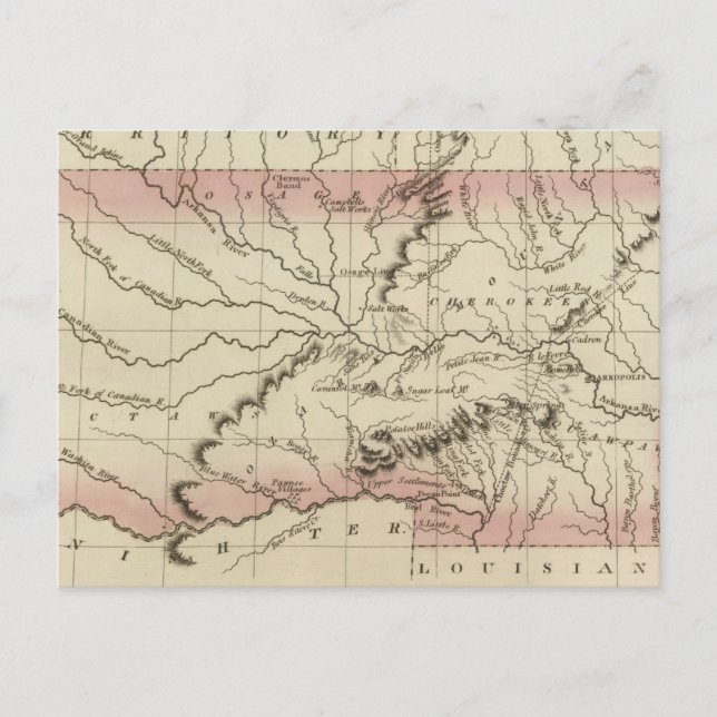 Carte Postale Arkansas, Oklahoma (Devant)