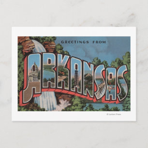 Carte Postale Arkansas (Scène De Cascade) - Grandes Scènes De Le