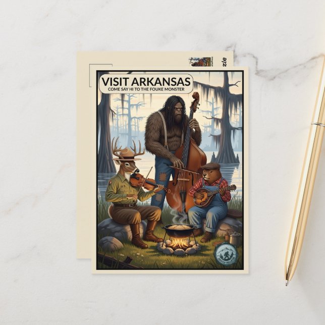 Carte Postale Arkansas Travel  (Devant/Arrière en situation)
