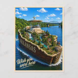 Carte Postale Arkansas   Wish You Were Here   Série des États