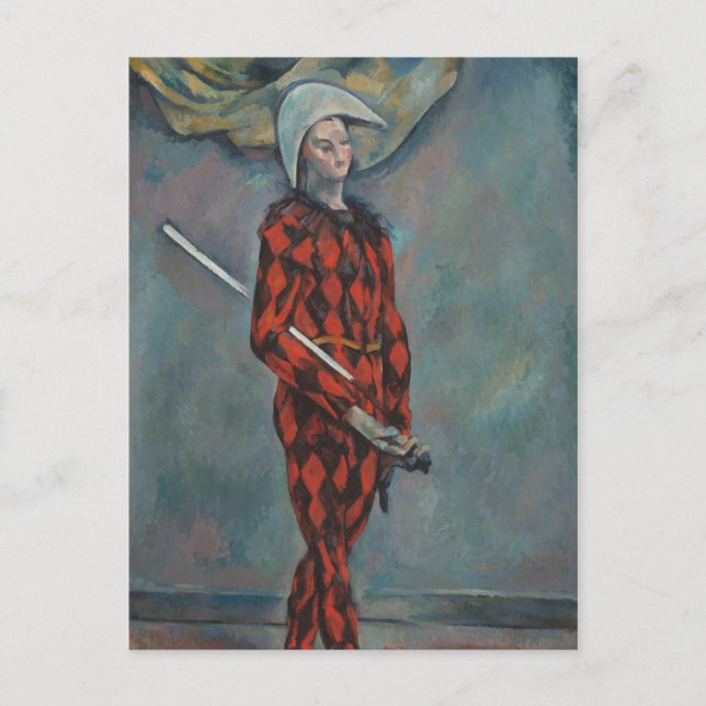 Carte Postale Arlequin (Joker) (par Paul Cézanne) (Devant)