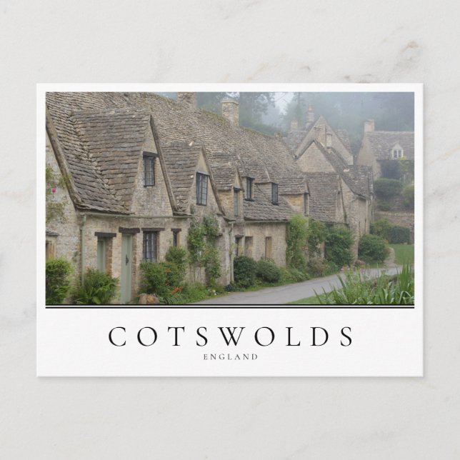 Carte Postale Arlington Row maisons, Bibury dans les Cotwolds (Devant)