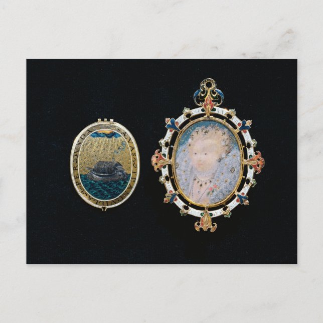 Carte Postale Armada Jewel, miniature of Queen Elizabeth Enclo (Devant)