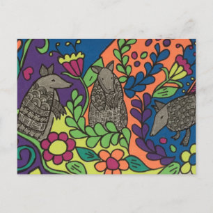 Carte postale Armadillos Whimsical