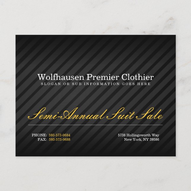 Carte Postale Armani Suit Promo (Devant)