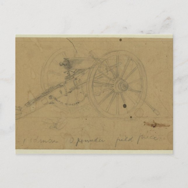 Carte Postale Arme à feu de porte-mire (Devant)