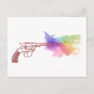 Carte Postale arme de l'amour : arc-en-ciel :