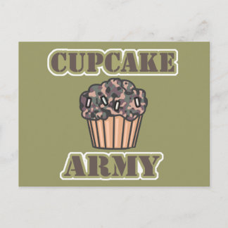 Carte Postale Armée de Cupcakes