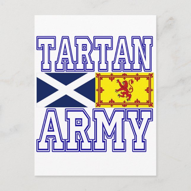 Carte Postale Armée de Tartan (Devant)