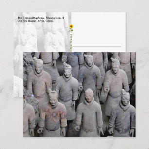 Carte Postale Armée de terre, Xi'an, Chine -