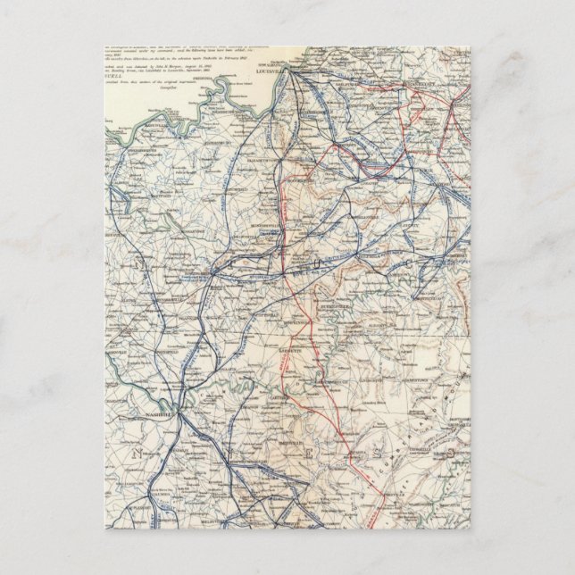 Carte Postale Armée du Cumberland (Devant)