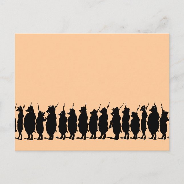 Carte Postale Armée du porc (Devant)