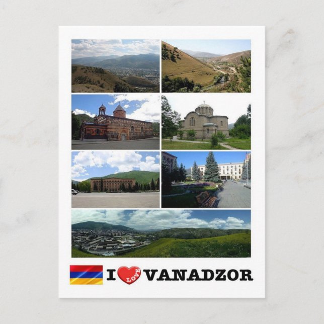 Carte Postale Arménie - Vanadzor - I Love - (Devant)