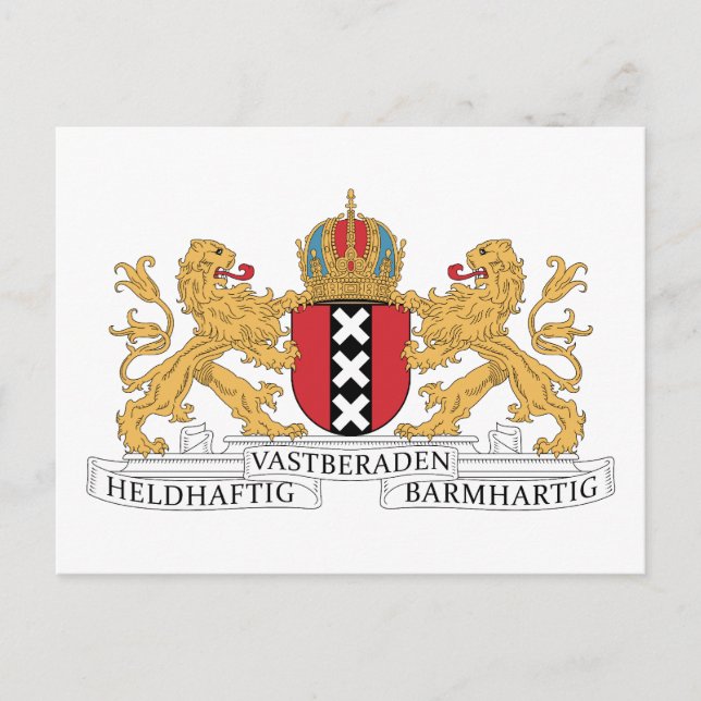 Carte Postale Armoiries D'Amsterdam (Devant)