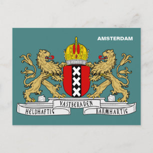 Carte Postale Armoiries d'Amsterdam