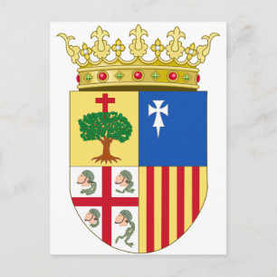 Carte Postale Armoiries d'Aragon (Espagne)