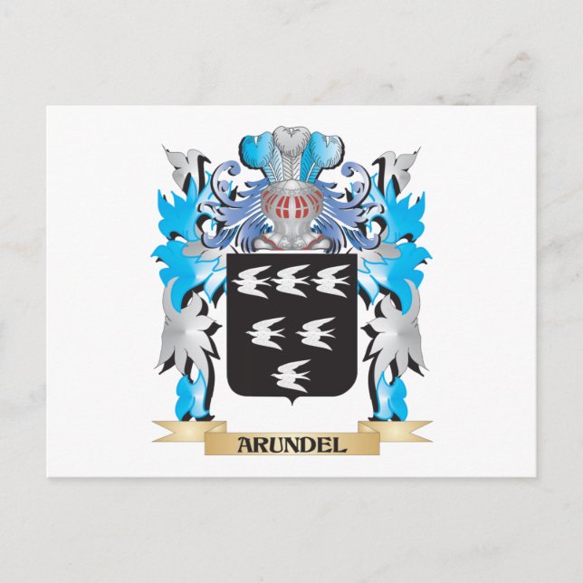 Carte Postale Armoiries D'Armoiries D'Arundel (Devant)