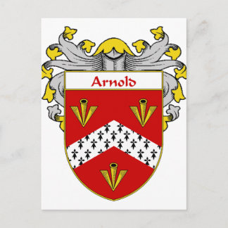 Carte Postale Armoiries d'Arnold/crête de famille (mannequin)