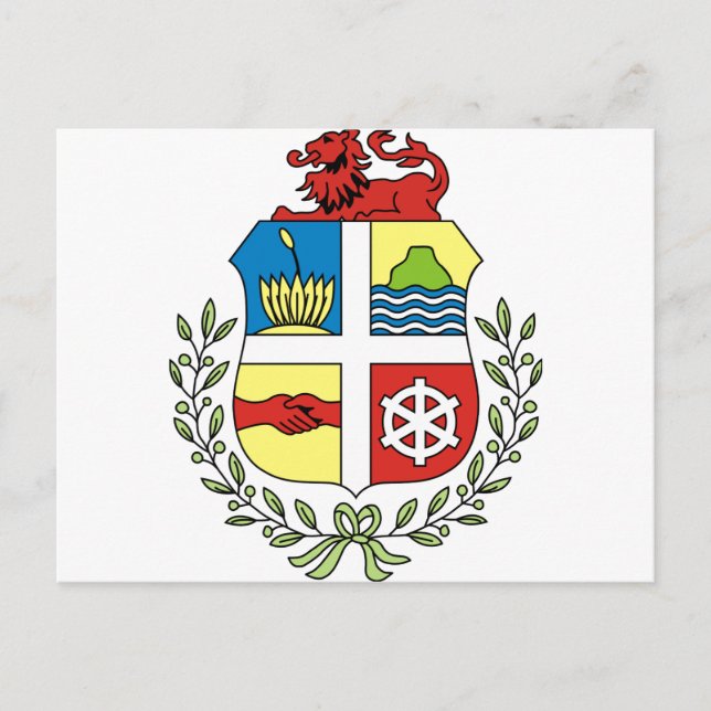 Carte Postale Armoiries d'Aruba AW (Devant)