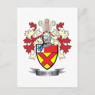 Carte Postale Armoiries de Bruce Family Crest