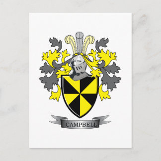 Carte Postale Armoiries de Campbell Family Crest