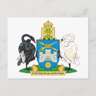 Carte Postale Armoiries De Canberra